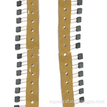 Mini Box Metalized Polyester Film Capacitors, Suitable for Direct Current, Blocks and VHF Signals